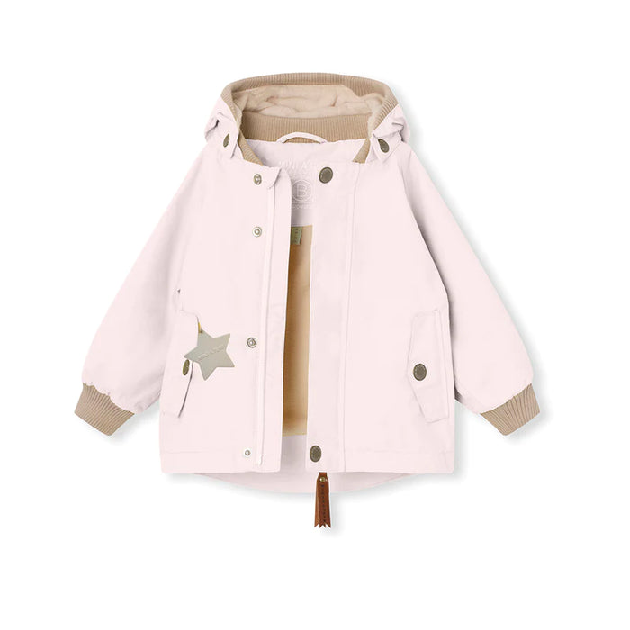 MATWALLY FLEECE LINED SPRING JACKET-Mauve chalk