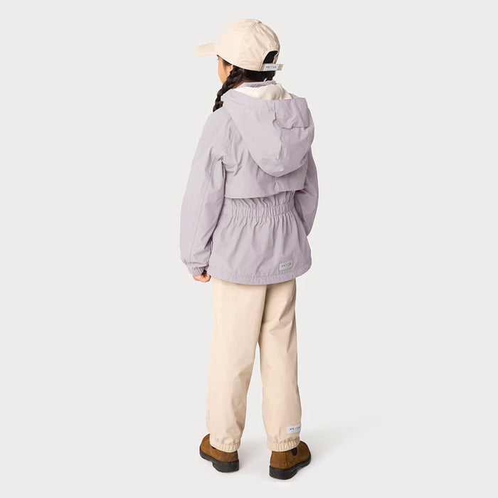MATALGEA FLEECE LINED SPRING JACKET-Purple raindrops