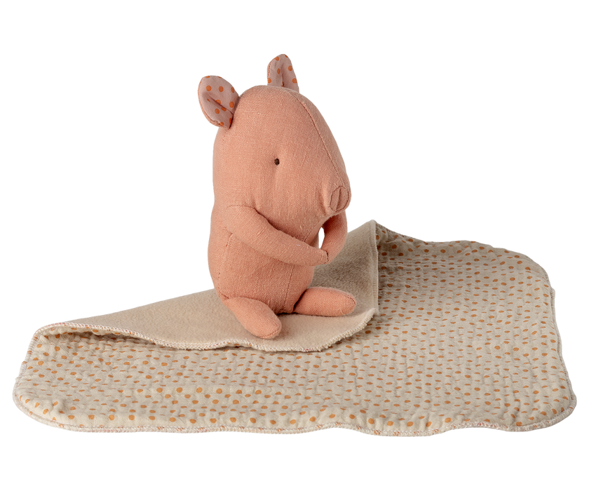 Lullaby friends, Pig, Mini - Rose