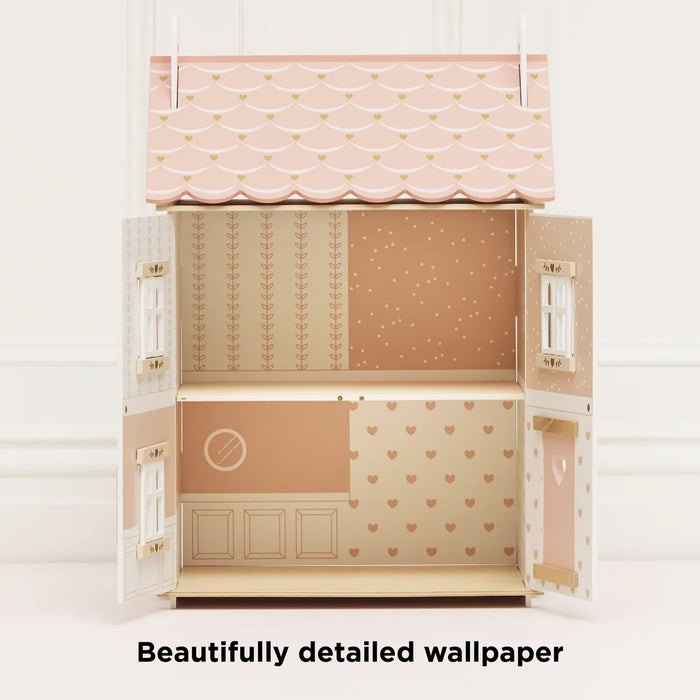 Roseheart Wooden Dolls House Furniture & Family