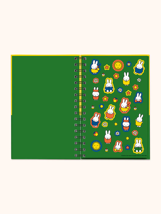 Classic Miffy Medium Spiral Notebook with Chenille Patch