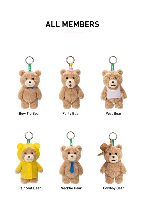 Ted2 Teddy Bear Action Plush Pendant Series