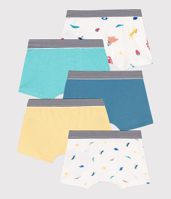 BOYS' COTTON BOXER SHORTS - 5-PACK