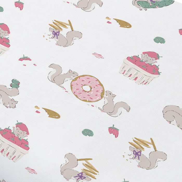 Very Squirrelly Bamboo Jersey Nook Toddler Pillow with Pillowcase