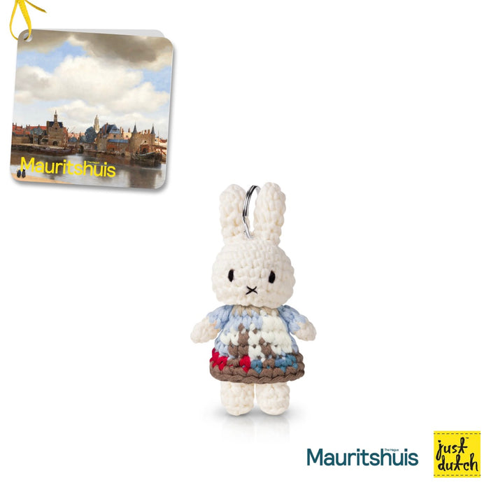 Rijks Museum Milkmaid Miffy Just Dutch Miffy Keychain