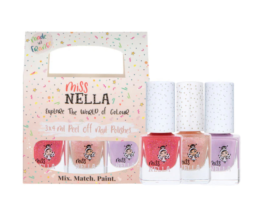 3-Pack Peel Off Nail Polish - Good Vibes - Summer