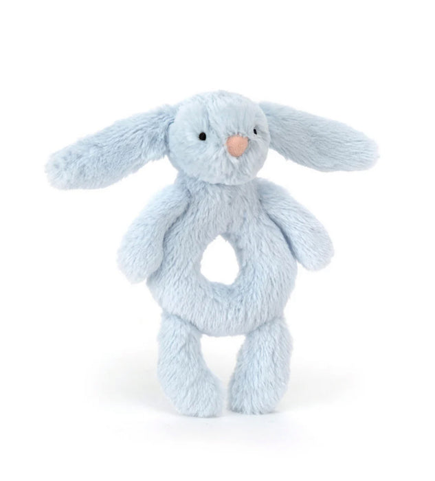 Bashful Blue Bunny Ring Rattle