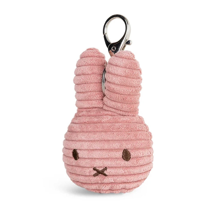 Keychain MIFFY Flat ECO Corduroy Olive Pink 4"
