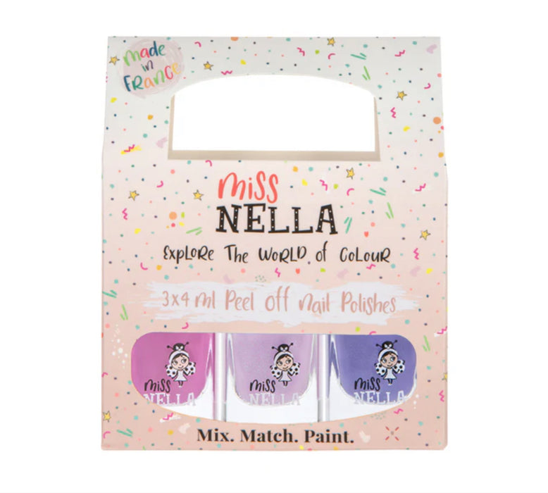 3-Pack Peel Off Nail Polish - Purple Unicorn
