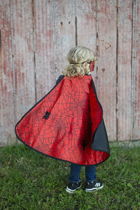 Great Pretenders Reversible Spider Bat Cape and Mask 4-6Y