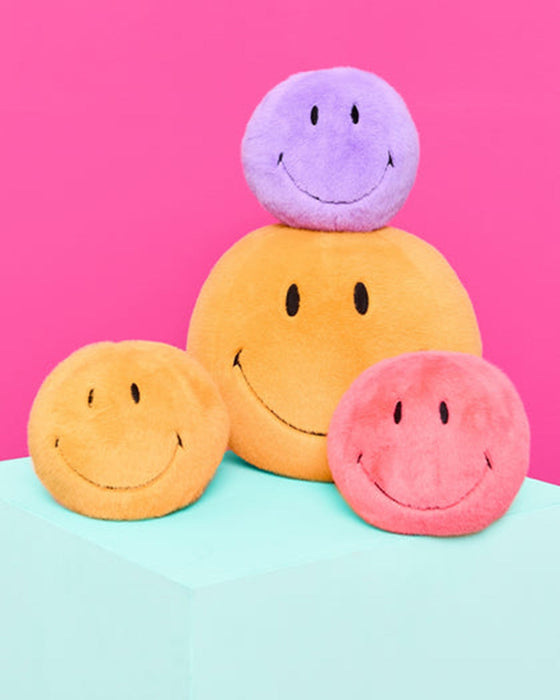 Plush Smiley ECO Fuzzy Yellow 5"