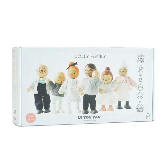 Wooden Dolls House Family