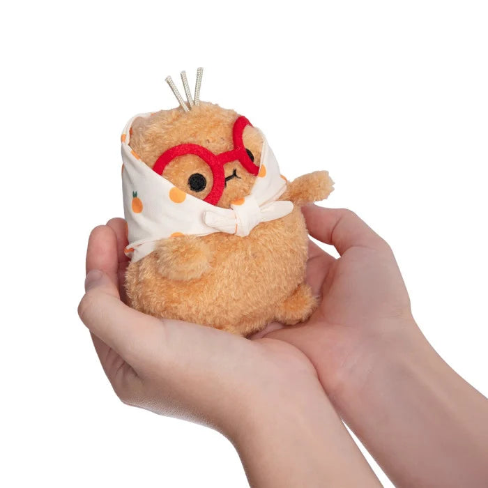 Orange Grandma Ricespud Mini Sitting Plush Toy