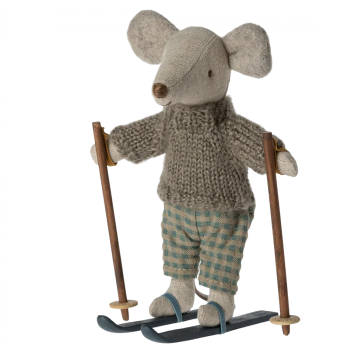 Winter Mouse with Ski Set Big Brother