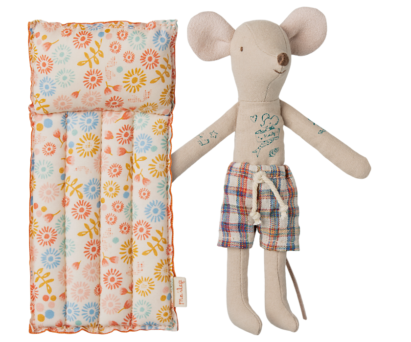 Beach mouse with air mattress, Dad - Flower