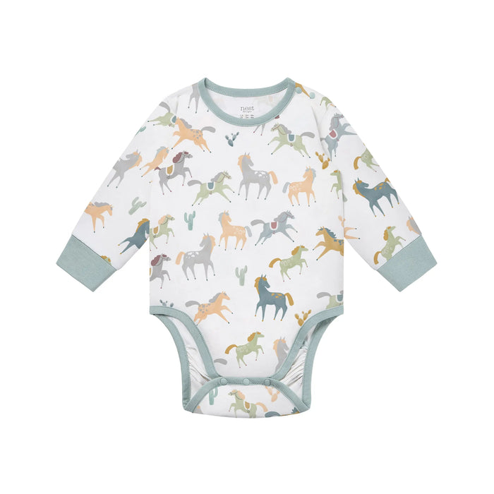 Bamboo Jersey Long Sleeve Onesie Snug Fit 18-24M