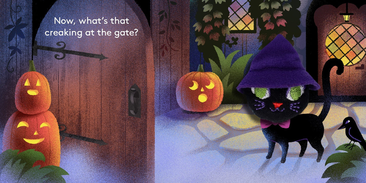 Little Witch Cat Finger Puppet Book