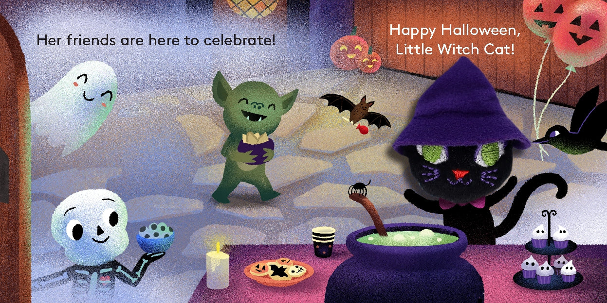 Little Witch Cat Finger Puppet Book