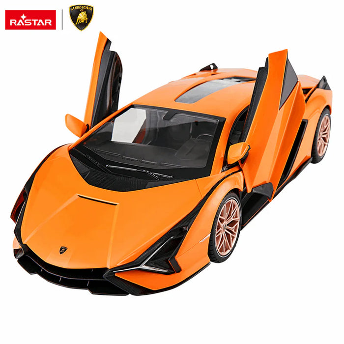 Lamborghini SIAN FKP 37 RC Car 1/14 Scale Licensed Remote Control Toy Car with Open Doors and Working Lights by Rastar