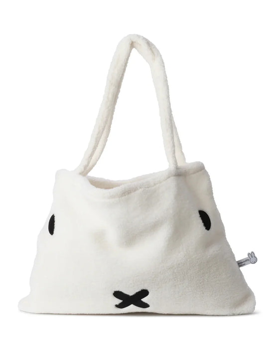 Plush MIFFY Shopping Bag 100% Recycled White Teddy 24"