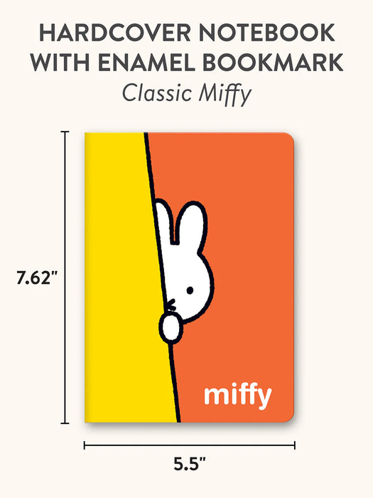 Classic Miffy Hardcover Notebook with Enamel Bookmark