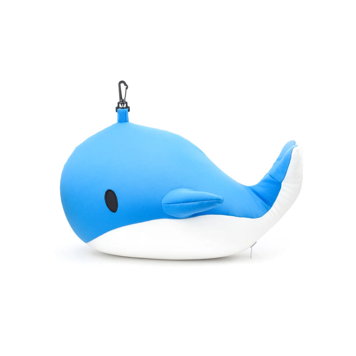 Whale Zip & Flip Travel Pillow