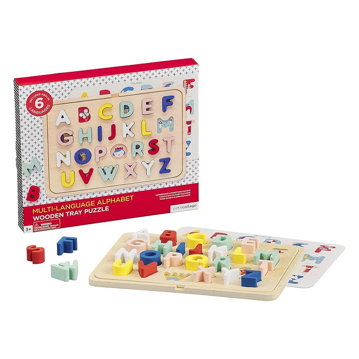 Multi-Language Alphabet Wooden Tray Puzzle