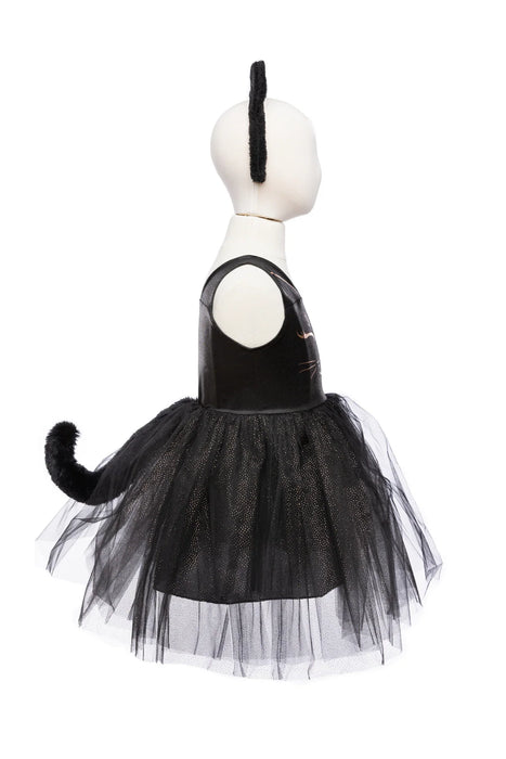 Black Cat Dress & Headpiece 5-6Y
