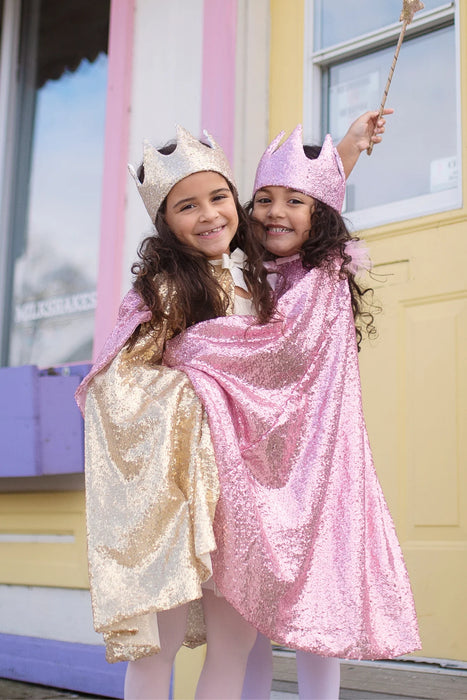 Precious Pink Sequins Cape 5-6Y