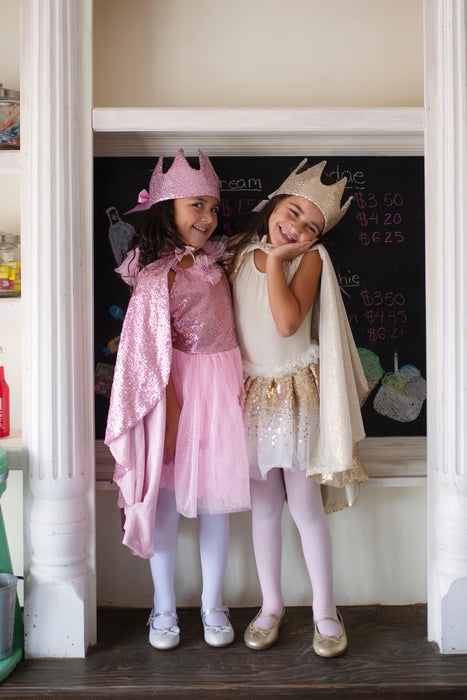 Precious Pink Sequins Cape 5-6Y