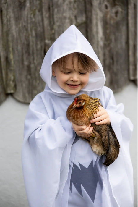 Spooky Ghost Poncho 3-4Y