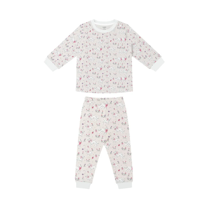 Long Sleeve PJ Set Doggie Meadow