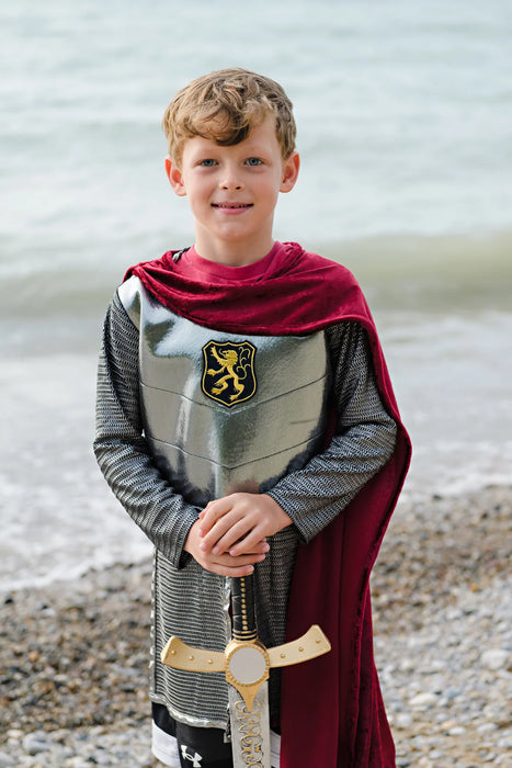 Silver Knight Tunic with Cape 5-6Y