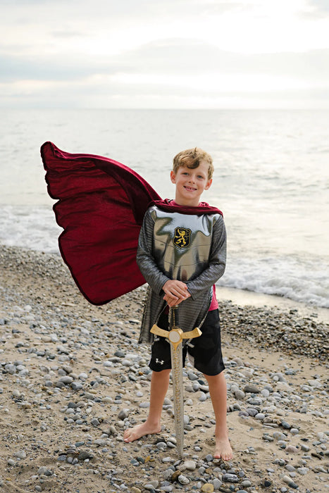 Silver Knight Tunic with Cape 5-6Y