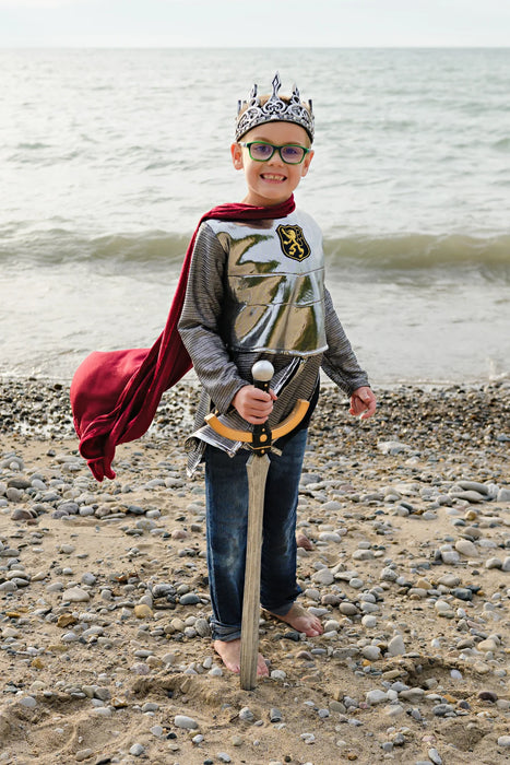 Silver Knight Tunic with Cape 5-6Y