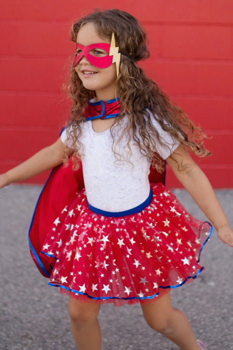 Superhero Star Dress Cape 5-6Y