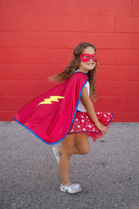 Superhero Star Dress Cape 5-6Y