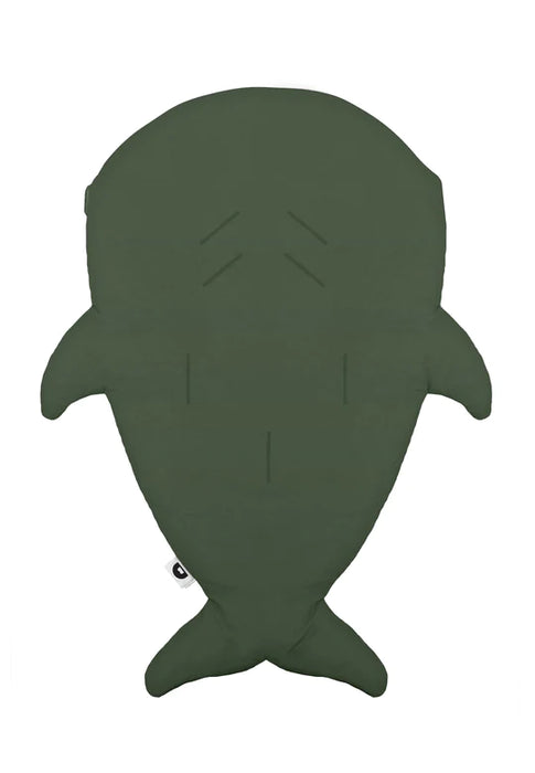 Shark Footmuff for babies - Kaki & Cherries ( Mid-Season )