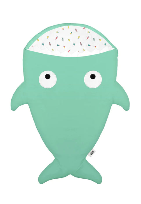 Shark Footmuff for babies - Mint & Ice cream