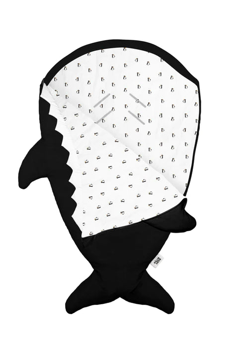 Orca Footmuff for babies - Black & Penguins ( Winter )