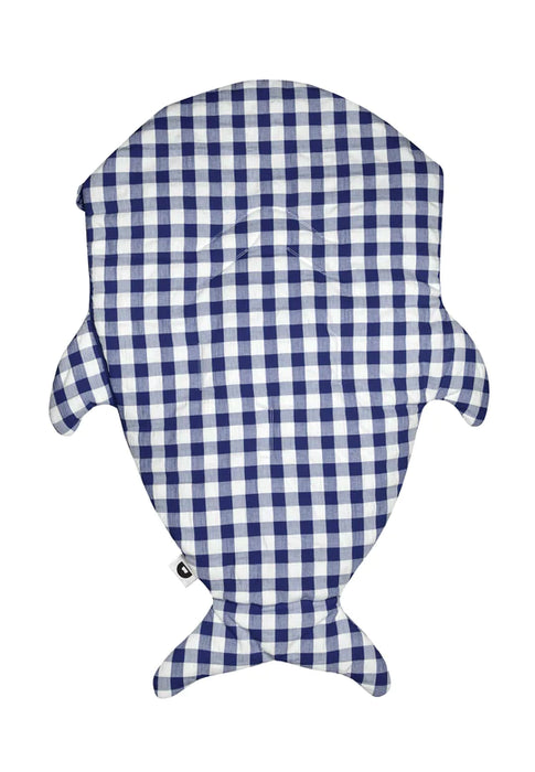 Shark Footmuff for babies - Blue vichy & Muffins ( Winter )