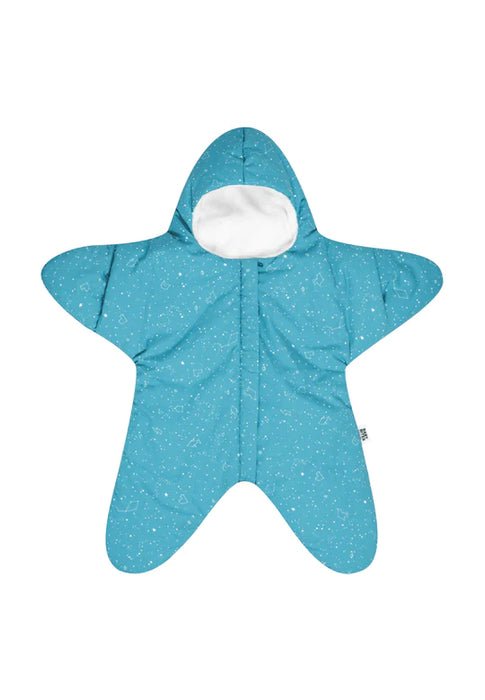 Star Overall for babies - Constellation pattern - Turquoise ( Mid season )