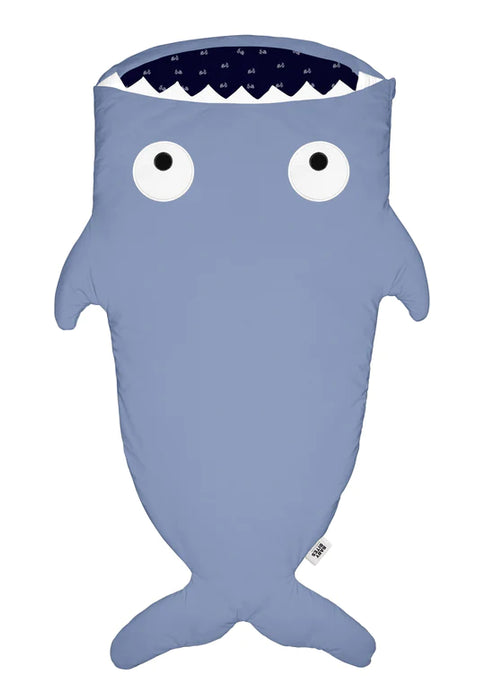 Slate Blue Kids Sleeping Bag - Bicycles