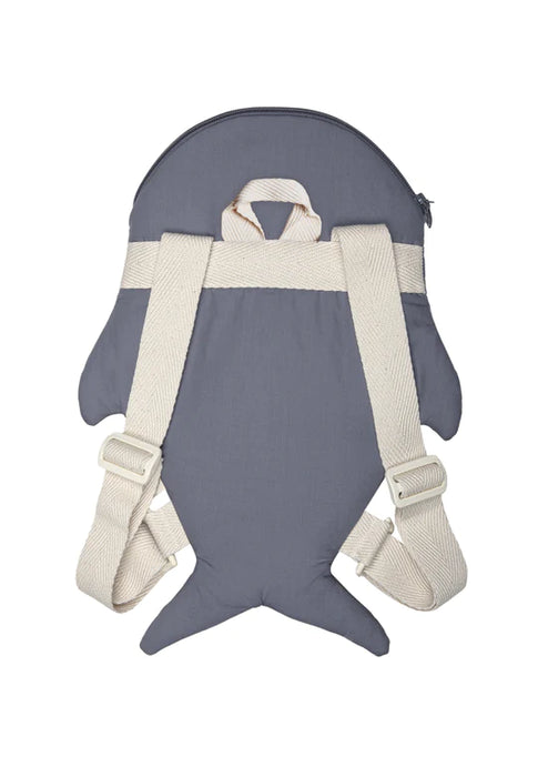 Shark nursery bag - Slate blue