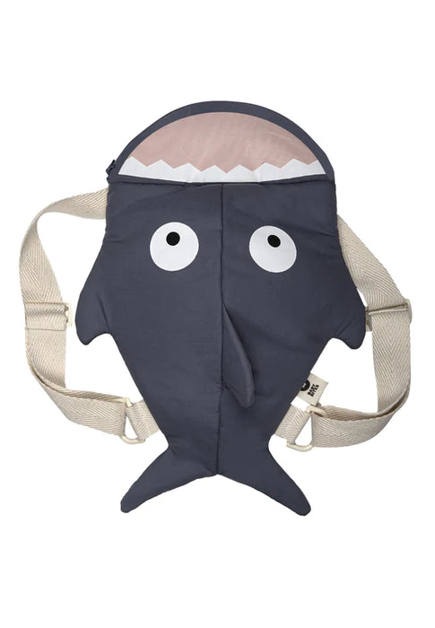 Shark nursery bag - Slate blue