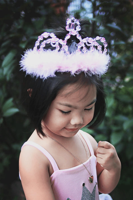 Pink Silver Princess Tiara