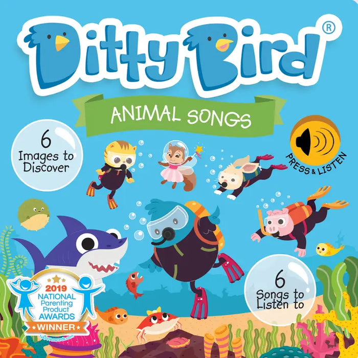 Ditty Bird Book:Animal songs incl.Baby Shark