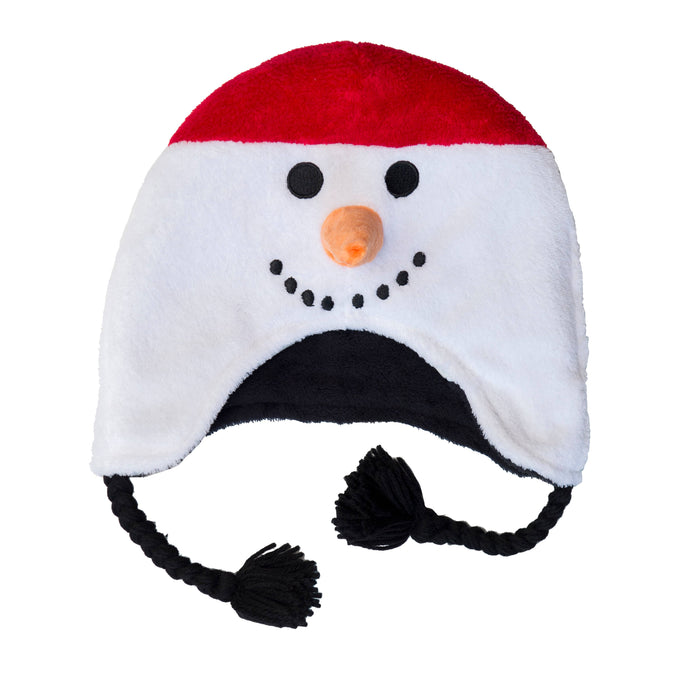 Kids UPF50+ Winter Hat - Snowman/Penguin