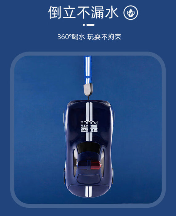 Children Police Car Water Bottle (Blue)