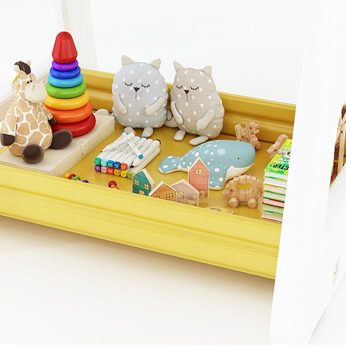 Nemibaby Multifuctional Easel/Bookshelf With Stool (Yellow）